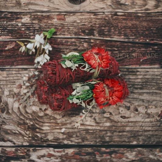 Dragon's Blood Sage Dressed In Flowers